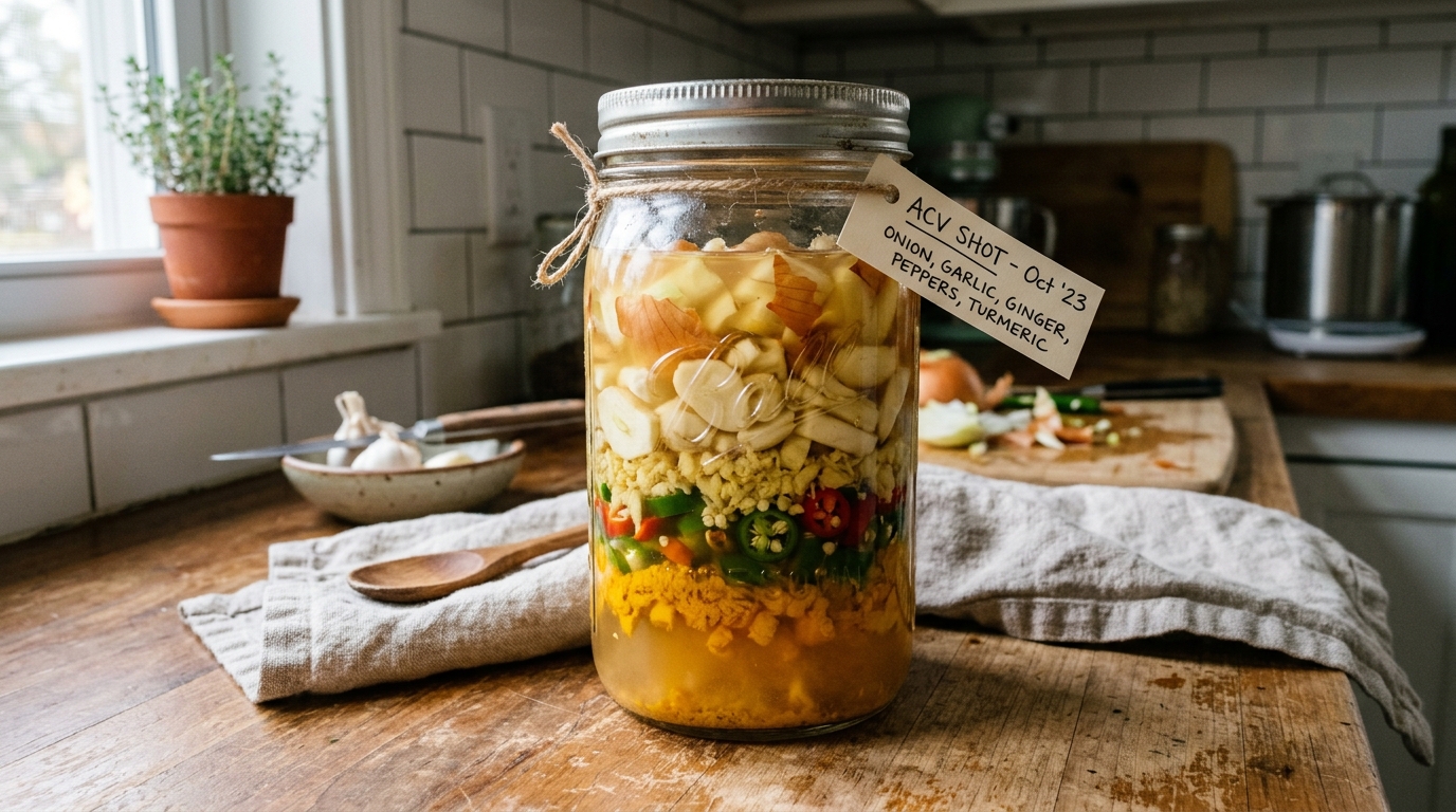 Fire Cider Tonic Preparation